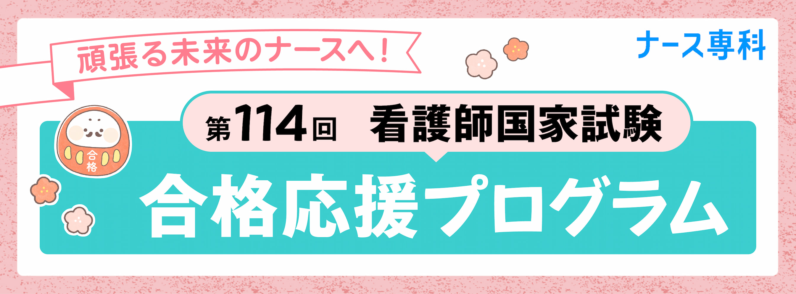 頑張る未来のナースへ！第114回 看護師国家試験 合格応援プログラム ナース専科